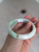 Load image into Gallery viewer, 54.6mm certified 100% natural Type A sunny green/white/brown jadeite jade bangle AH61-3333
