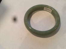 Load image into Gallery viewer, 60.8mm certified 100% Natural green/yellow nephrite Jade bangle HT48-8448
