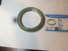 Load image into Gallery viewer, 60.8mm certified 100% Natural green/yellow nephrite Jade bangle HT48-8448
