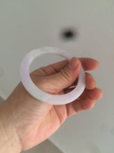 Load image into Gallery viewer, 51.5mm certified Type A 100% Natural sunny green/purple flat style Jadeite jade bangle N109
