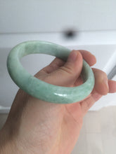Load image into Gallery viewer, 56.4mm certified Type A 100% Natural sunny green Jadeite Jade bangle U126-2490
