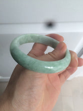 Load image into Gallery viewer, 56.4mm certified Type A 100% Natural sunny green Jadeite Jade bangle U126-2490
