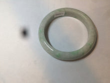 Load image into Gallery viewer, 57.4mm 100% natural Type A sunny green/white jadeite jade bangle K92-1110
