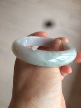 Load image into Gallery viewer, 58mm Certified Type A 100% Natural light green/purple Jadeite Jade bangle N108-2822
