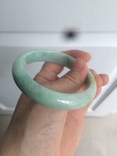 Load image into Gallery viewer, 56.4mm certified Type A 100% Natural sunny green Jadeite Jade bangle U126-2490
