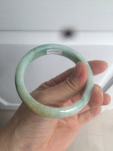 Load image into Gallery viewer, 56.4mm certified Type A 100% Natural sunny green Jadeite Jade bangle U126-2490
