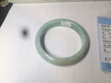 Load image into Gallery viewer, 56.4mm certified Type A 100% Natural sunny green Jadeite Jade bangle U126-2490
