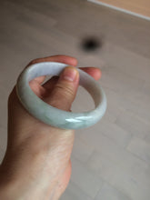 Load image into Gallery viewer, 58mm Certified Type A 100% Natural light green/purple Jadeite Jade bangle N108-2822
