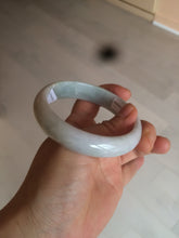 Load image into Gallery viewer, 58mm Certified Type A 100% Natural light green/purple Jadeite Jade bangle N108-2822
