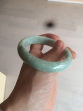 Load image into Gallery viewer, 56.4mm certified Type A 100% Natural sunny green Jadeite Jade bangle U126-2490
