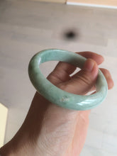 Load image into Gallery viewer, 56.4mm certified Type A 100% Natural sunny green Jadeite Jade bangle U126-2490
