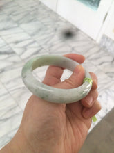 Load image into Gallery viewer, 54mm certified 100% natural type A green/white jadeite jade bangle AH29-4933
