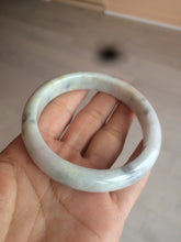 Load image into Gallery viewer, 59mm Certified Type A 100% Natural green black purple gray Jadeite Jade bangle C68-7535
