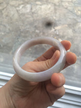 Load image into Gallery viewer, 58.8mm Certified type A 100% Natural light purple/white/orange Jadeite bangle G89-3054
