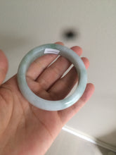 Load image into Gallery viewer, 52.5mm Certified type A 100% Natural green white Jadeite Jade bangle A77-2424
