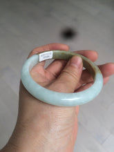 Load image into Gallery viewer, 58.5mm certificated Type A 100% Natural green/brown Jadeite Jade bangle AD60-0598
