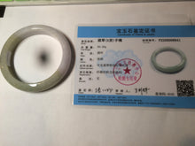 Load image into Gallery viewer, 58.5mm 100% natural certified green/white/red jadeite jade bangle AT40-8940
