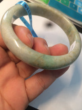 Load image into Gallery viewer, 56.5mm certified 100% natural Type A sunny green/brown jadeite jade bangle E41-2735
