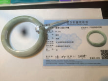 Load image into Gallery viewer, 58mm Certified Type A 100% Natural green/yellow Jadeite Jade bangle A78-4330
