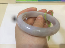 Load image into Gallery viewer, 58.8mm Certified type A 100% Natural light purple/white/orange Jadeite bangle G89-3054
