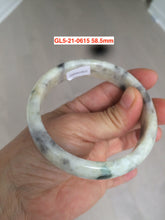 Load image into Gallery viewer, Sale! Certified type A 100% 54-61mm Natural green/white/eggplant purple/black spring garden Jadeite bangle group GL5 1-20
