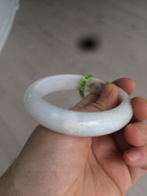 Load image into Gallery viewer, 56.5mm certificated Type A 100% Natural white/red/brown Jadeite Jade bangle AE28-5705
