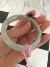 Load image into Gallery viewer, 58 mm Certified Type A 100% Natural green/purple Jadeite Jade bangle B45-3788
