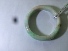 Load image into Gallery viewer, 54.6mm certified 100% natural Type A sunny green/white/brown jadeite jade bangle AH61-3333
