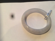 Load image into Gallery viewer, 53.4mm 100% natural certified light green/white/light purple jadeite jade bangle A72-0984
