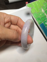 Load image into Gallery viewer, 56.2 mm certified Type A 100% Natural light green/yellow/purple Jadeite Jade bangle AD89-0367
