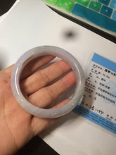 Load image into Gallery viewer, 56.2 mm certified Type A 100% Natural light green/yellow/purple Jadeite Jade bangle AD89-0367
