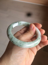 Load image into Gallery viewer, 56.6mm Certified Type A 100% Natural sunny green brown Jadeite Jade bangle AQ11-9156
