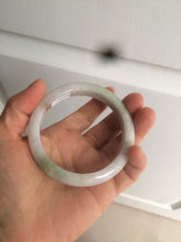 Load image into Gallery viewer, 56.5mm certified 100% natural type A green/white/light purple jadeite jade bangle AT50-7934
