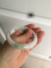 Load image into Gallery viewer, 56.5mm certified 100% natural type A green/white/light purple jadeite jade bangle AT50-7934
