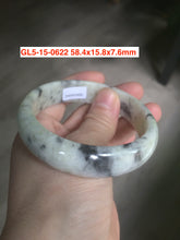 Load image into Gallery viewer, Sale! Certified type A 100% 54-61mm Natural green/white/eggplant purple/black spring garden Jadeite bangle group GL5 1-20
