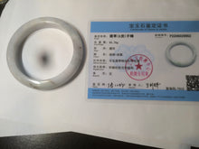 Load image into Gallery viewer, 61mm Certified Type A 100% Natural green/brown/white/purple early spring mountain forest series jadeite Jade bangle AR75-9952
