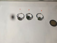 Load image into Gallery viewer, 100% Natural dark green nephrite (碧玉) Jade ring HT66 (adjustable size)
