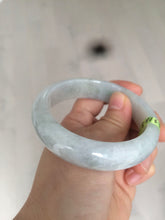 Load image into Gallery viewer, 57.4mm 100% natural Type A light green style jadeite jade bangle AB36-8519

