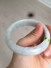 Load image into Gallery viewer, 57.4mm 100% natural Type A light green style jadeite jade bangle AB36-8519

