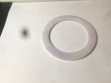 Load image into Gallery viewer, 51.5mm certified Type A 100% Natural sunny green/purple flat style Jadeite jade bangle N109
