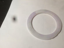 Load image into Gallery viewer, 51.5mm certified Type A 100% Natural sunny green/purple flat style Jadeite jade bangle N109
