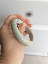 Load image into Gallery viewer, 56.6mm Certified Type A 100% Natural sunny green brown Jadeite Jade bangle AB61-2770
