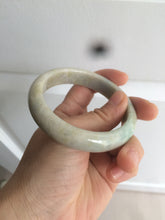 Load image into Gallery viewer, 56.6mm Certified Type A 100% Natural sunny green brown Jadeite Jade bangle AB61-2770
