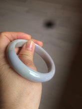 Load image into Gallery viewer, 53.2mm 100% natural type A certified light green/purple jadeite jade bangle AQ4-0733
