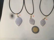 Load image into Gallery viewer, 100% natural type A jadeite jade Willow leaves pendants AB72
