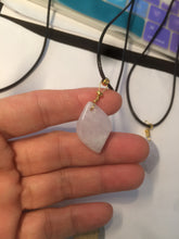 Load image into Gallery viewer, 100% natural type A jadeite jade Willow leaves pendants AB72
