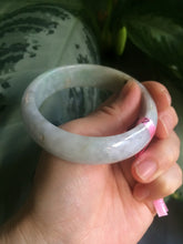 Load image into Gallery viewer, 57mm Certified Type A 100% Natural green/purple/brown Jadeite Jade bangle L69-0001
