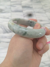 Load image into Gallery viewer, 55.2mm Certified Type A 100% Natural green Jadeite Jade bangle B63-5265
