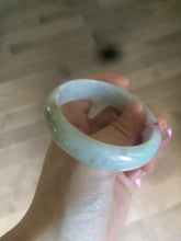 Load image into Gallery viewer, 57mm Certified Type A 100% Natural green/purple/brown Jadeite Jade bangle L69-0001
