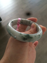 Load image into Gallery viewer, 55.2mm Certified Type A 100% Natural green Jadeite Jade bangle B63-5265
